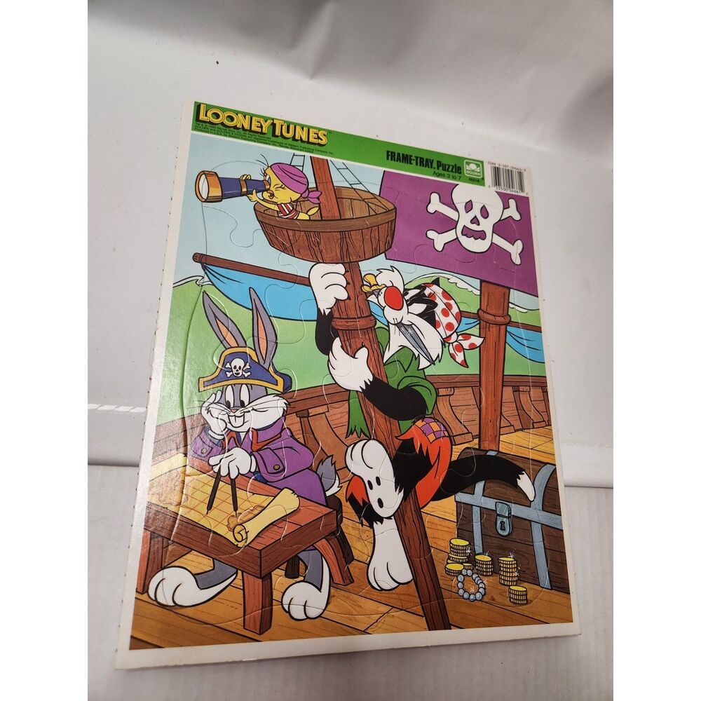 1990 Golden Looney Tunes Frame-Tray Puzzle Vintage Complete